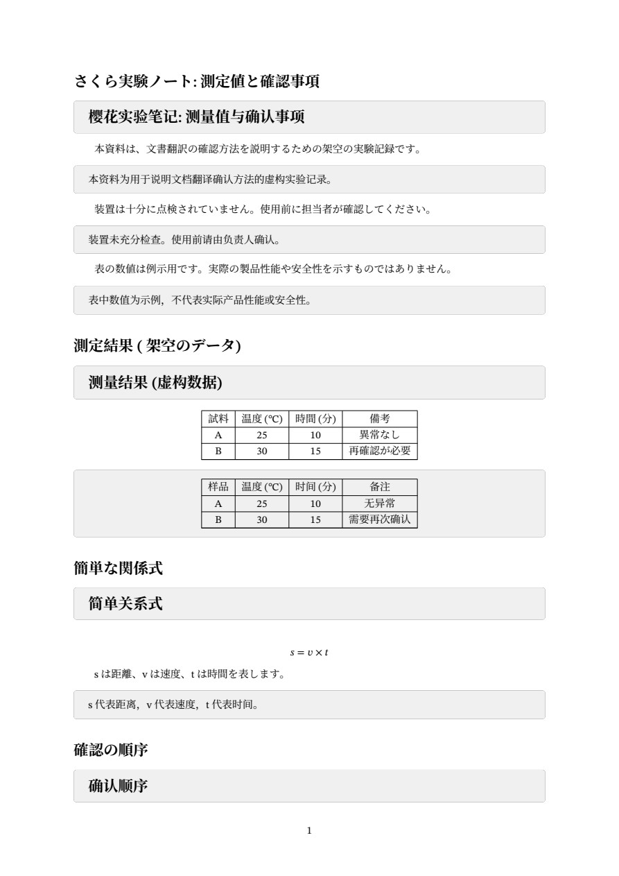 同一任务原生双语PDF第1页的PDFium渲染,日文后接中文,日中各一张表,确认顺序标题位于页末