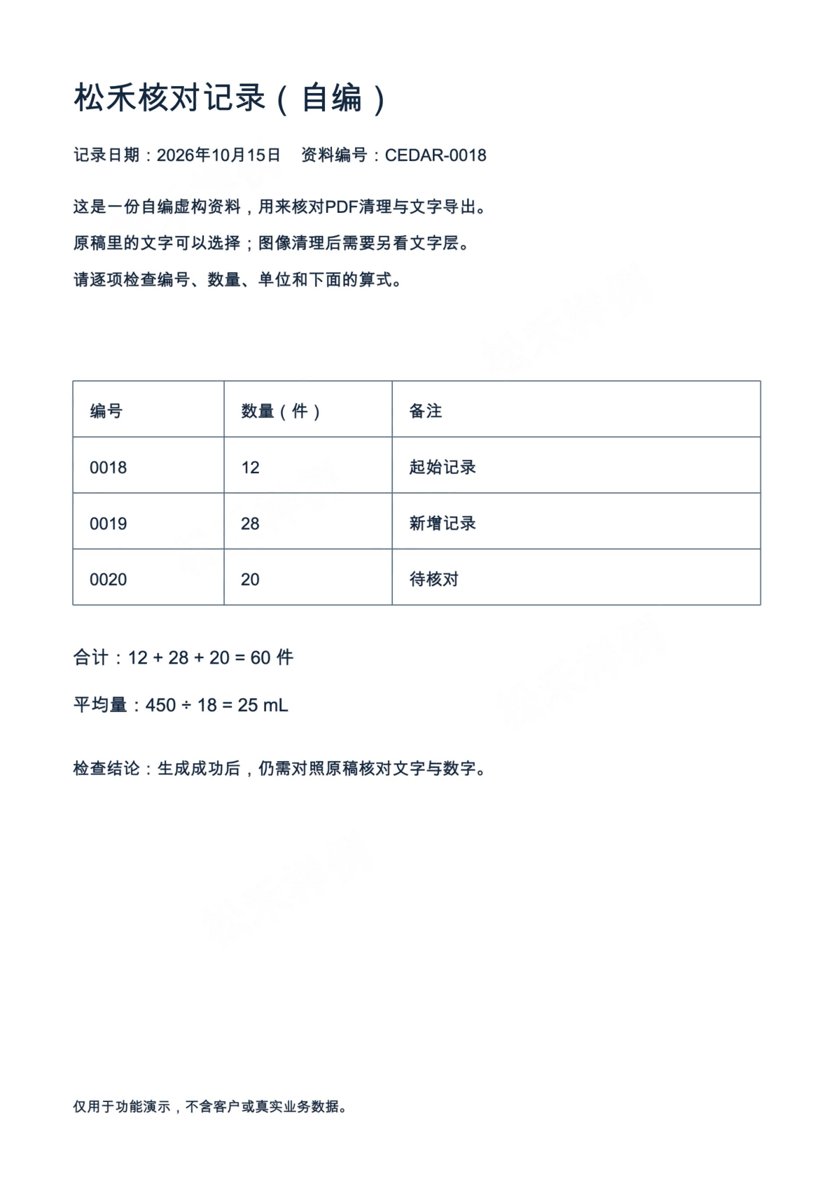 实际清理PDF的一页本地渲染,原页位置保留为图像,不能直接提取文字
